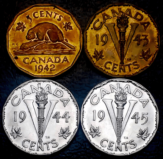 Victory in Coinage: The Story of Canadian 5 Cents Coins from 1942 to 1945